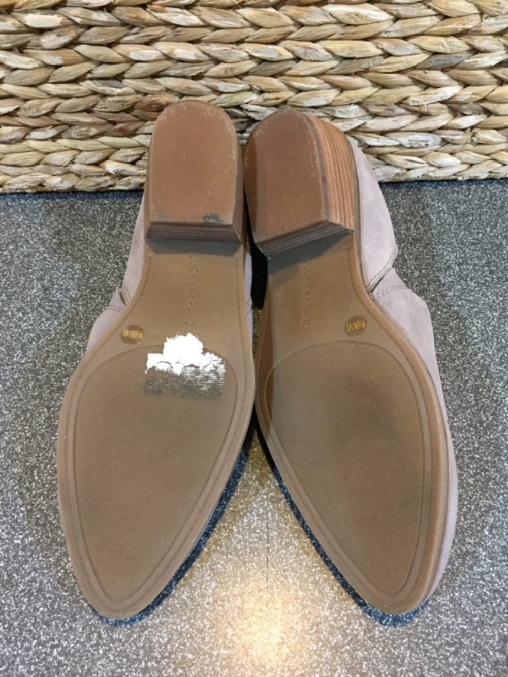 Lucky Brand Gray Suede Slip-On Shoes - Picture 12 of 12